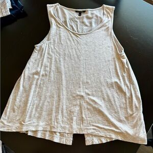Banana Republic Asymmetrical Cream Sleeveless Tank